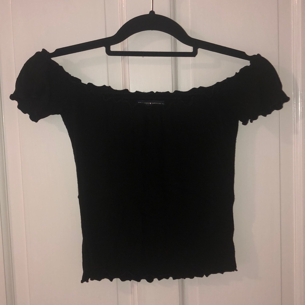 Brandy Melville ribbed off the shoulder top
